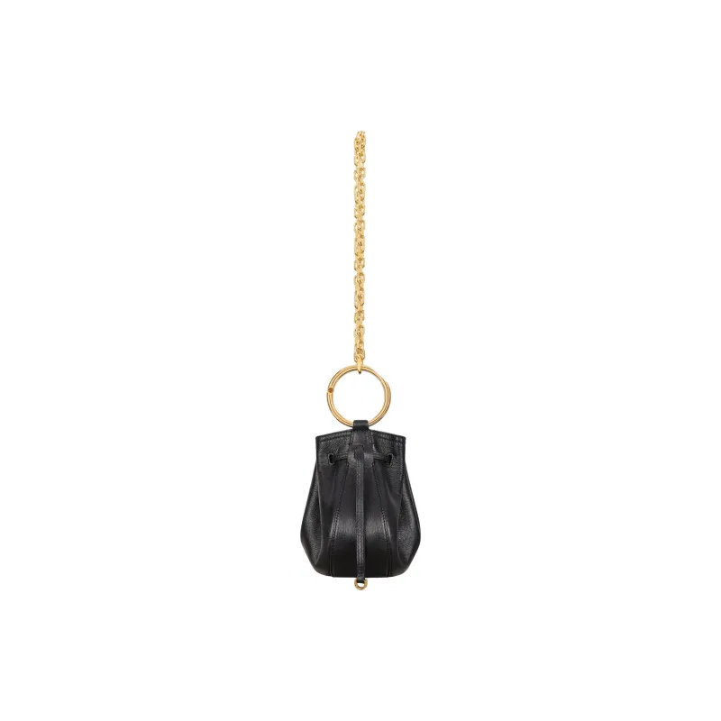 Givenchy Calfskin Pumpkin Bag, One Shoulder Handbag Mini Women's Black-1