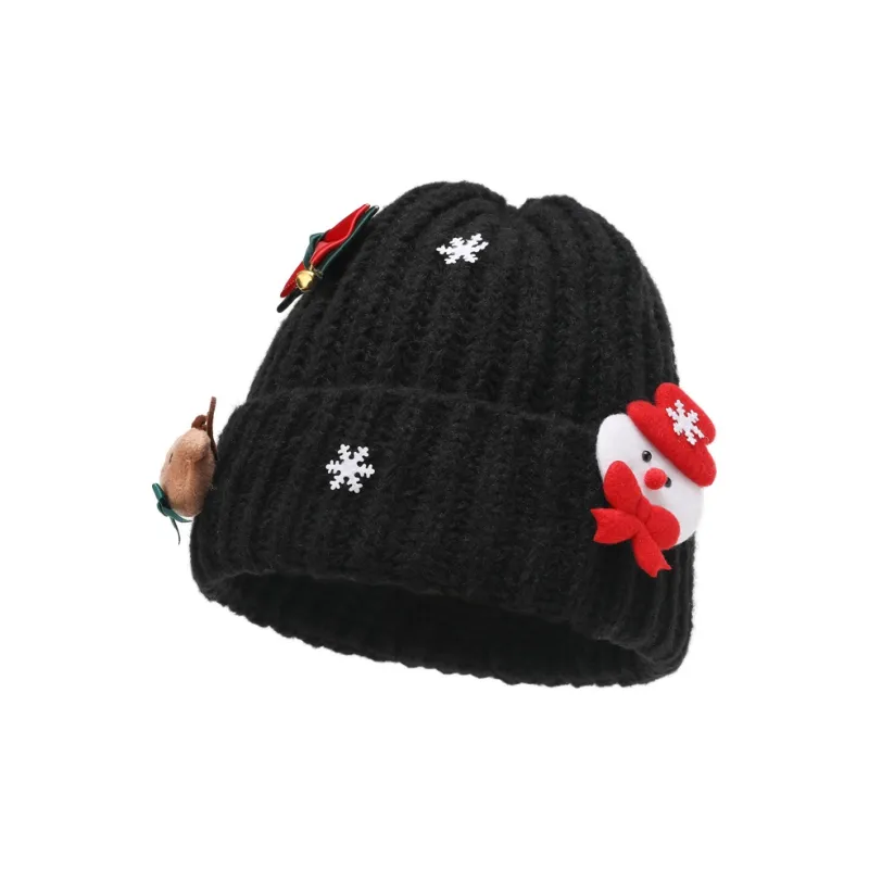 FREE RABBITⅡ Winter Thickened Cute Snowman Head Cover Warm Cold Resistant Cold Cap Unisex-5