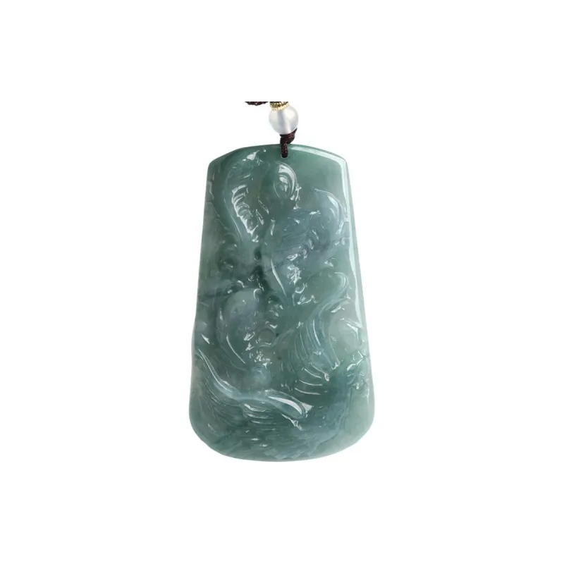 Oushuo Jewelry Ice Glutinous Jadeite Necklaces Unisex-0