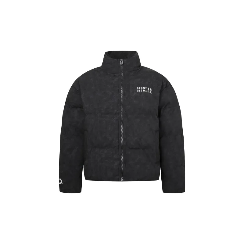 BIPOLAR Puffer Jacket Unisex White Dark Gray Black-9