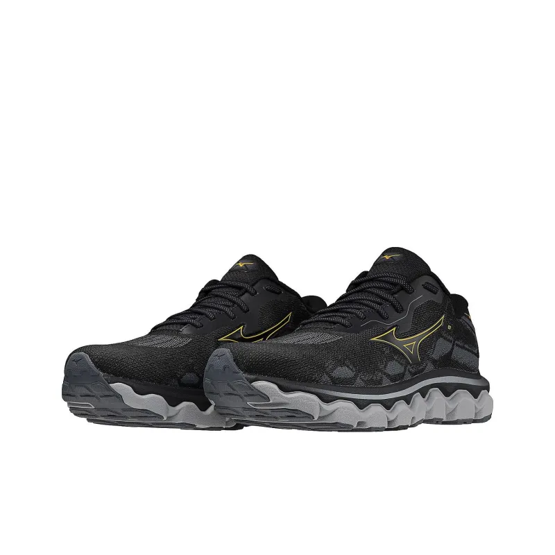 Mizuno Wave Horizon 7 Anti-Slip Wear-Resistant Low-Top Running Shoes Men's Black-3