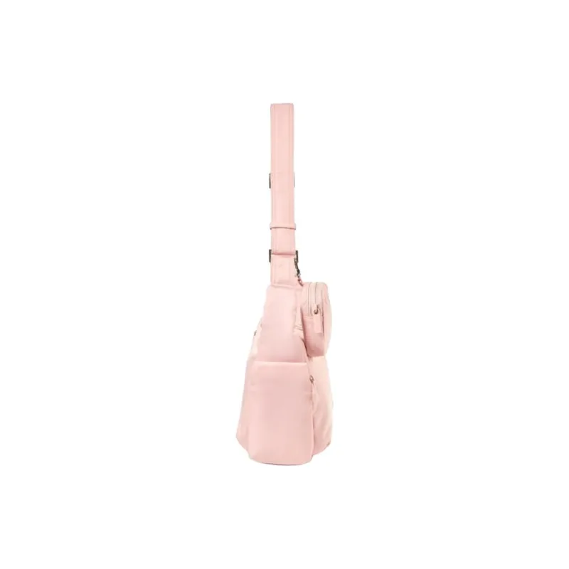 SAMSONITE Nylon Hobo Bag, Handbag, Shoulder Bag Women's Pink-2
