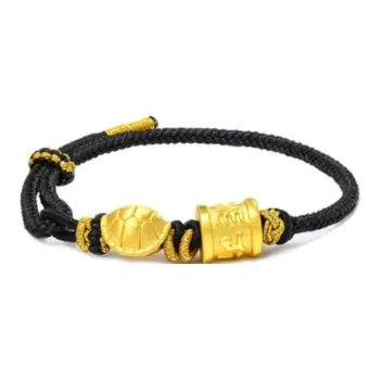 Old Qingyun Silver Building Gold Bracelet Unisex