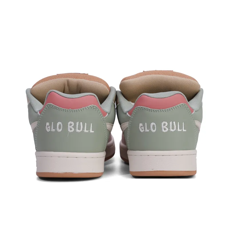 GLO BULL Skateboard Shoes Women's Low Top Green Tree Red Wall-4