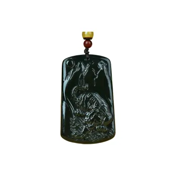 Jing Ruyu Hetian Jade Necklaces Green Jade Unisex