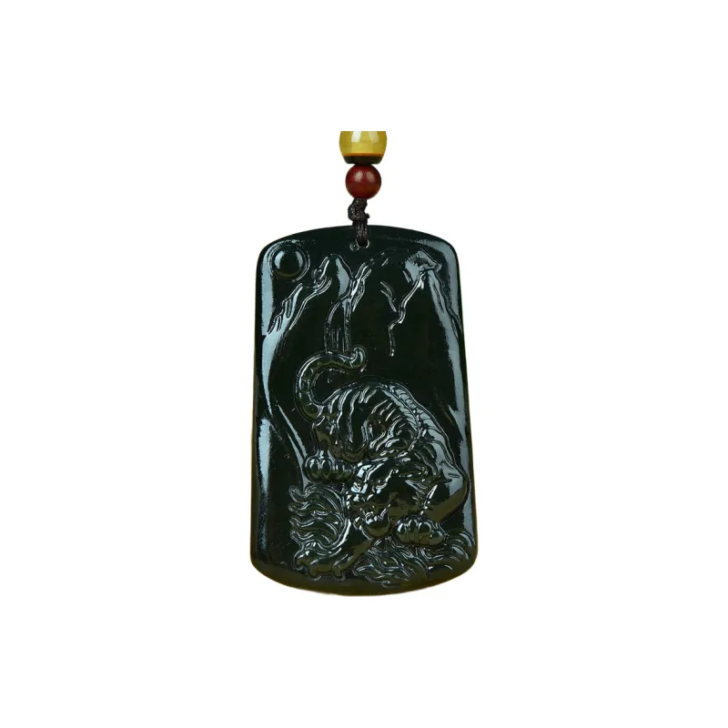 Jing Ruyu Hetian Jade Necklaces Green Jade Unisex-0