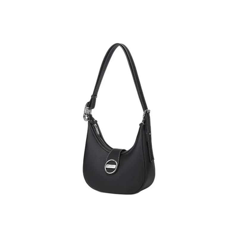 GELANNI Cow Leather Shoulder Bag Regular Women's Ecru/Black/Brown-4