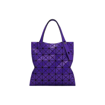 ISSEY MIYAKE Polyvinyl Chloride Resin Tote Bag Shopping Bag Handbags Women's Purple