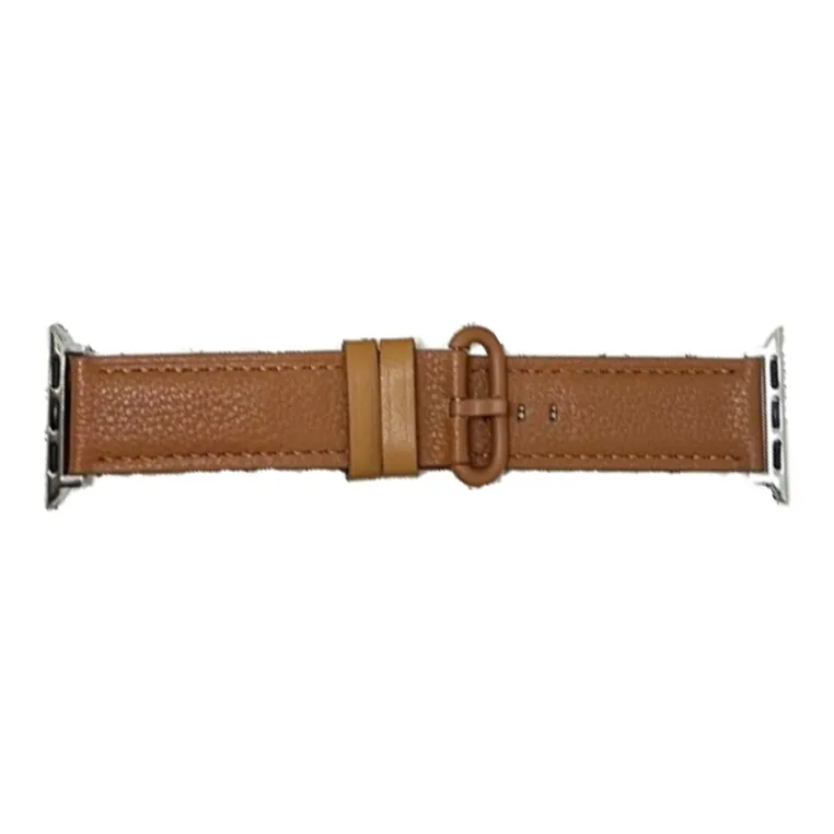 Warbler Dew Compatible With Apple Watch Apple Watch Band S9/S8/SE/7/6/5/4/3 Elliptical Buckle Multicolor Leather Strap-20