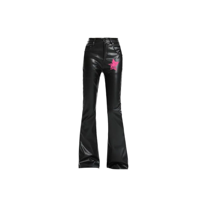 HELEH Leather Pants Women's Black-2