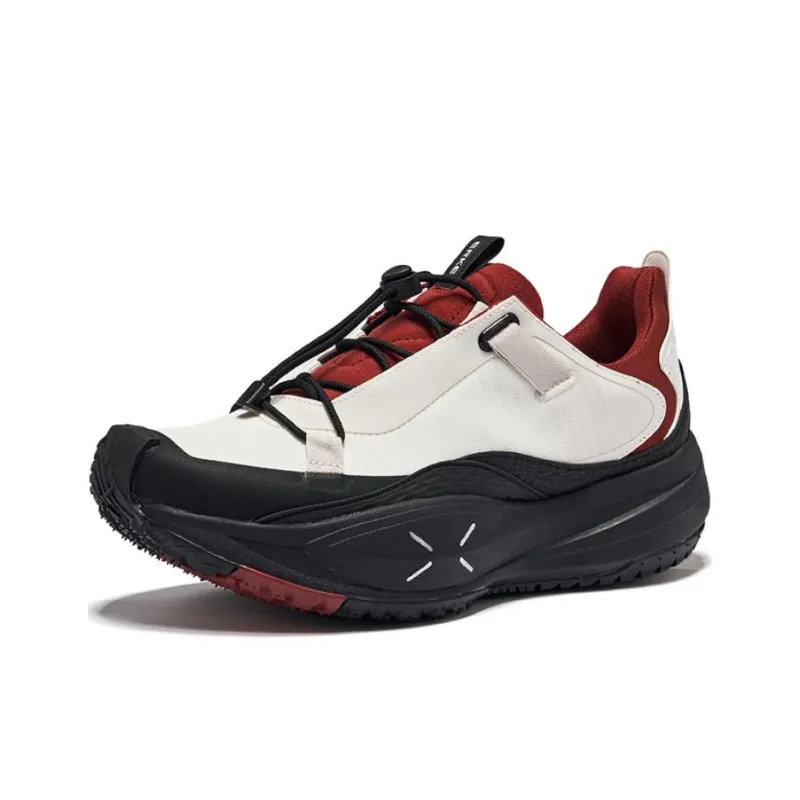 Erke Low Top Trekking Shoes Men's Microcrystal White Bordeaux Red-2