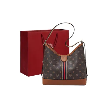 Old Man's Head Synthetic Leather Tote Bag, Shopping Bag, Crossbody Bag, Shoulder Bag Regular Women's Coffee