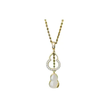 Happy Tide 925 Sterling Silver Collarbone Chain Women's Gold