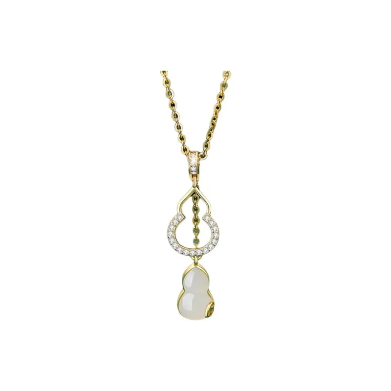Happy Tide 925 Sterling Silver Collarbone Chain Women's Gold-0