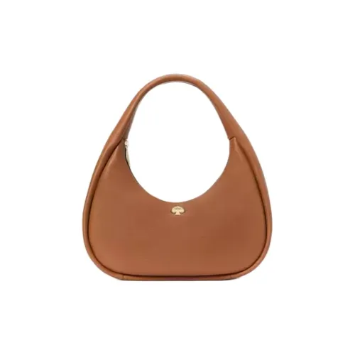 Kate Spade Litchi Grain Leather Shoulder Bag, Handbag, Shoulder Bag Large Size Women's Gingerbread