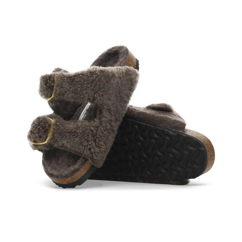 Birkenstock Arizona Big Buckle Slip Resistant Slide Slippers Women's Brown Regular-5