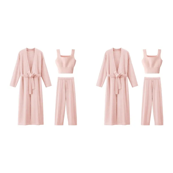 LUCKMEEY Sleep Robe Pajama Set Women's-6