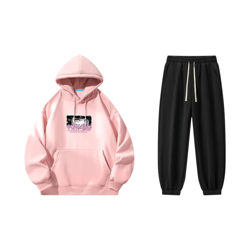 Small Columns Under The Sea Sweatshirt Set Unisex-5
