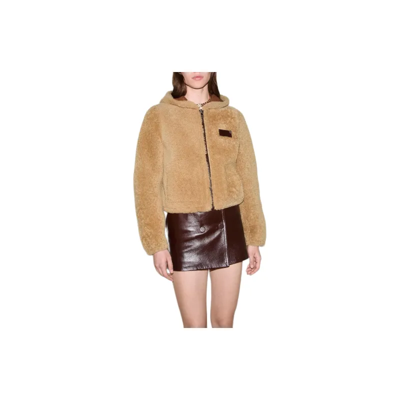 GUCCI Reversible Shearling Bomber Jacket-4