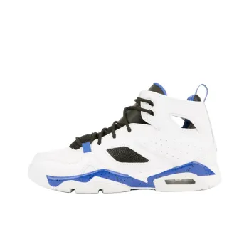 Jordan Flight Club 91 Cushioning Wear-Resistant High-Top Children's Basketball Shoes White Teenagers