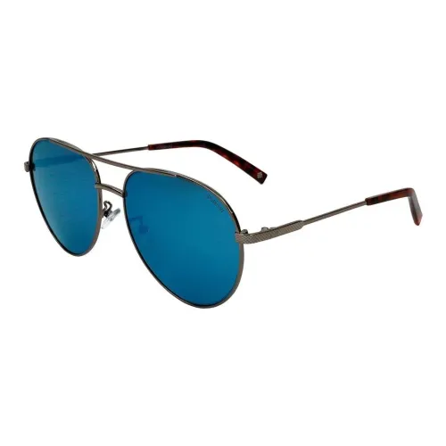 Polaroid Stainless Steel Aviator Sunglasses Men's Gray