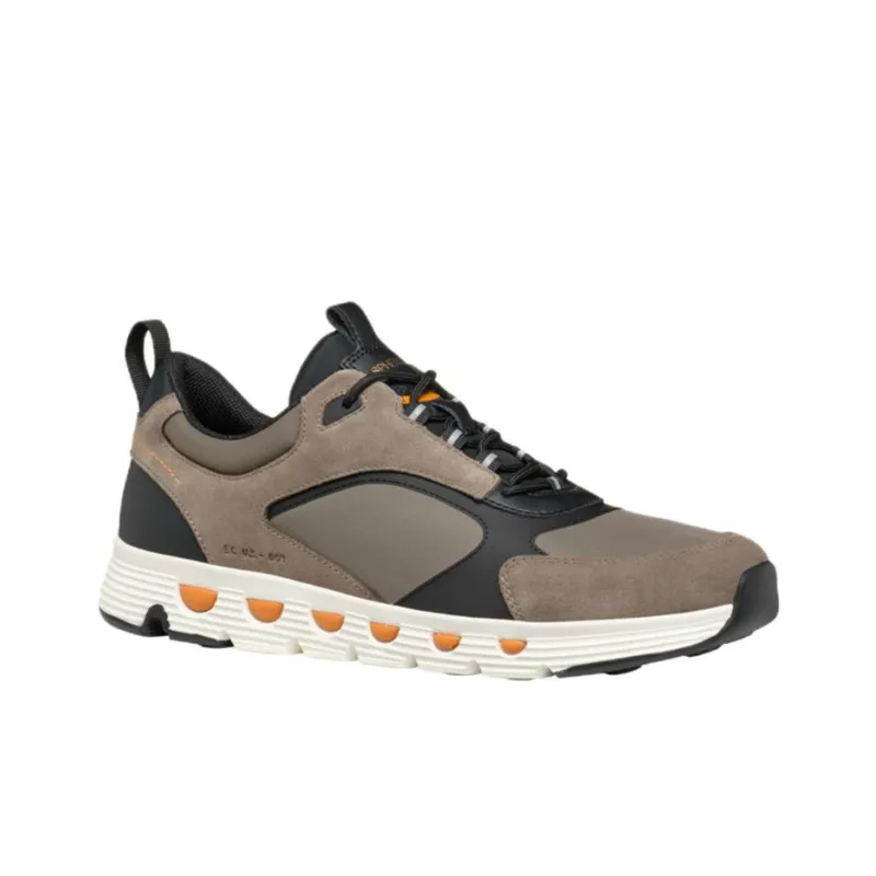 GEOX Anti Slip Wear Resistant Low Top Casual Shoes Men's Brown Black-1