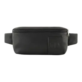 ARMANI EXCHANGEAE Polyurethane One Shoulder Crossbody Fanny Pack Men's Black