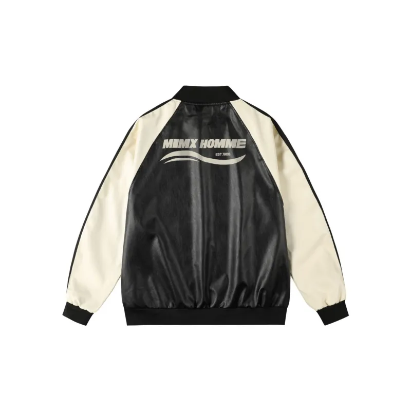 Mimx Homme Leather Jacket Unisex Black-1