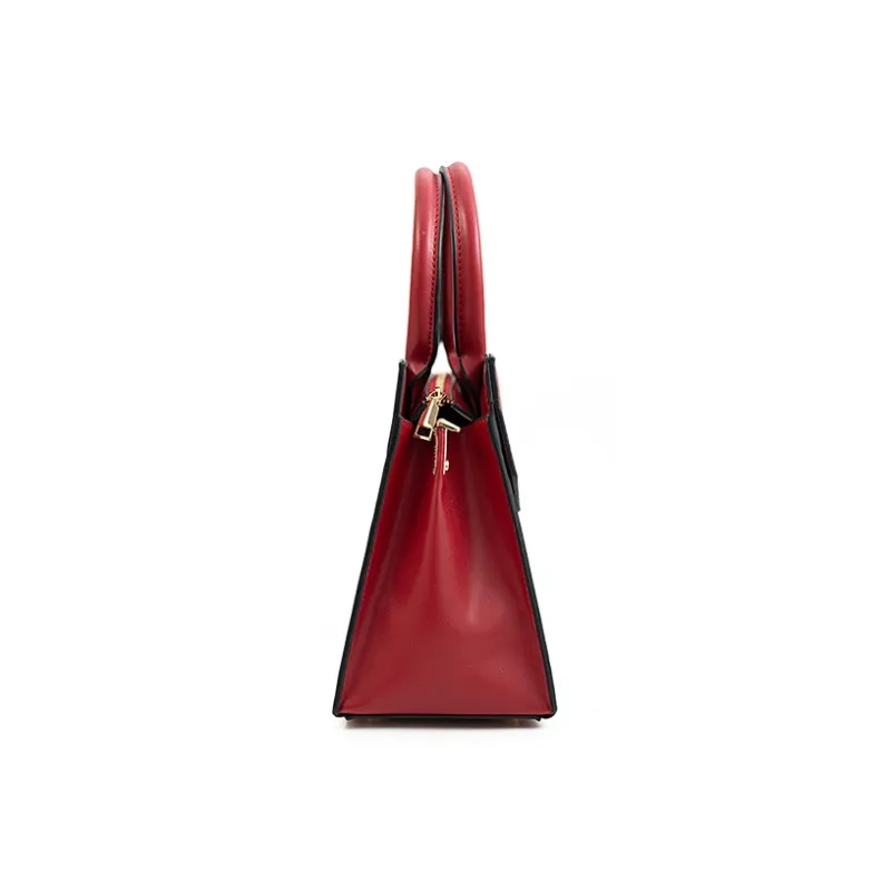 Vigno Synthetic Leather Handbag One Shoulder Regular Women's Red-3