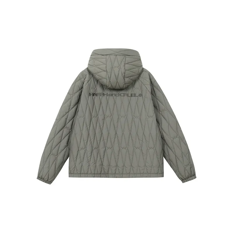 HARSH AND CRUEL Puffer Jacket Unisex Black-11