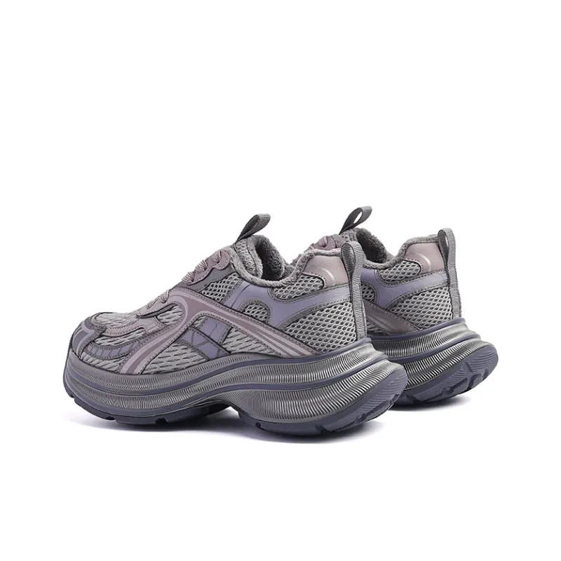BURGELY Lightweight Warm Low-Top Chunky Sneakers Women's-5