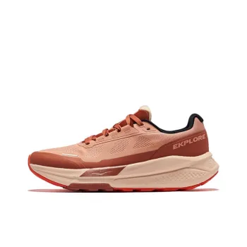 Erke Anti Slip And Wear Resistant Support Low Top Running Shoes Men's Coral Orange Ceramic Glaze