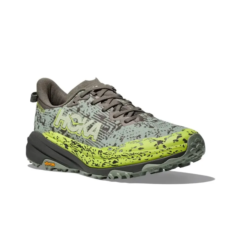 HOKA ONE ONE Speedgoat 6 Gore Tex Slate Aloe Vera-1