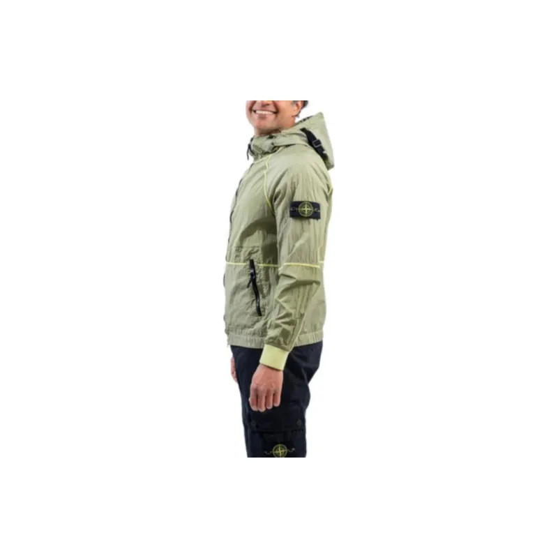 STONE ISLAND Zip Up Hooded Jacket-4