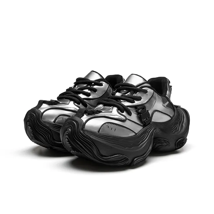XMZY Dune Series Endless Sand Sea Wear-Resistant Height Increasing Coverage Low-Top Chunky Sneakers Women's-1