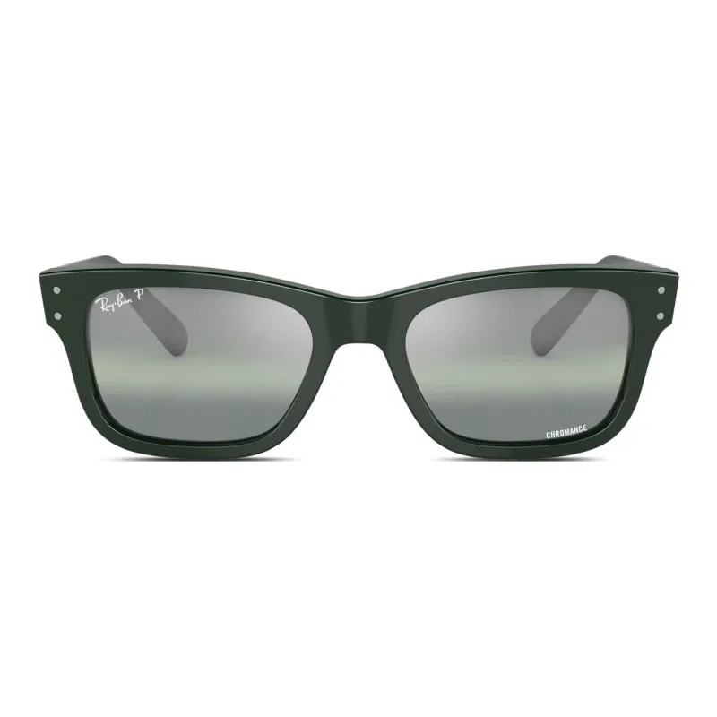 RayBan Acetate Square Sunglasses Men's Green-1