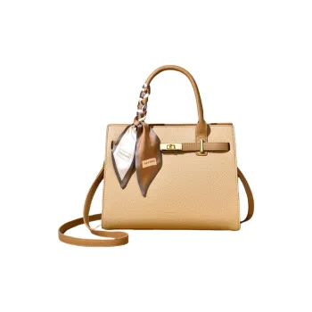 Versman PU Tote Shopping Bag Shoulder Bag Crossbody Bag Handbag Regular Women's Apricot/Khaki