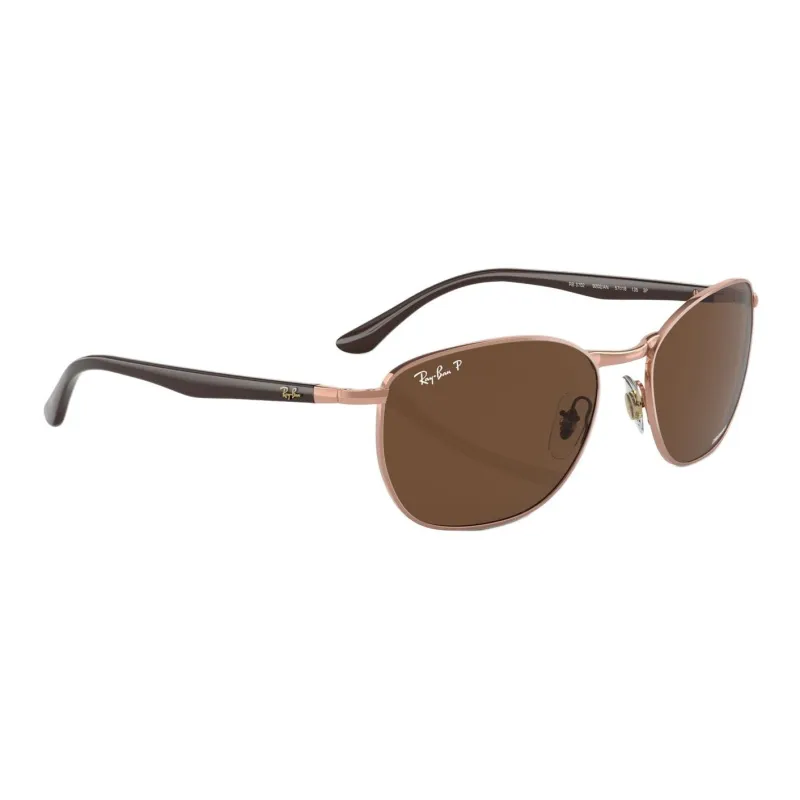 RayBan Metal Square Sunglasses Men's Pink-2