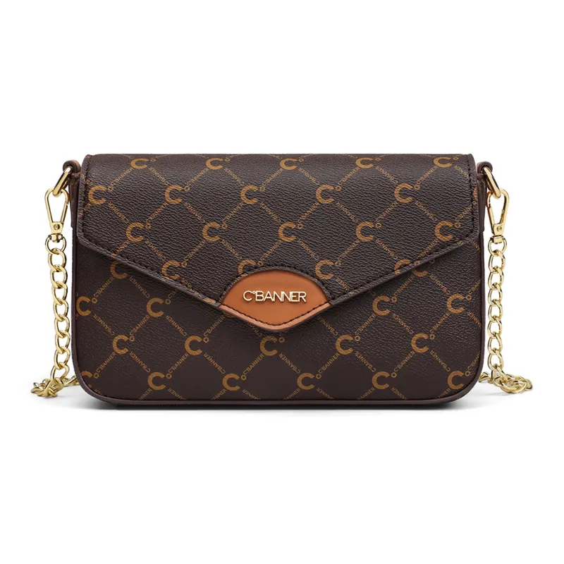 C°BANNER Microfiber Synthetic Leather Crossbody Bag Regular Women's Coffee-2