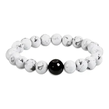 JINGCHENGGOU White Turquoise Bracelets Unisex