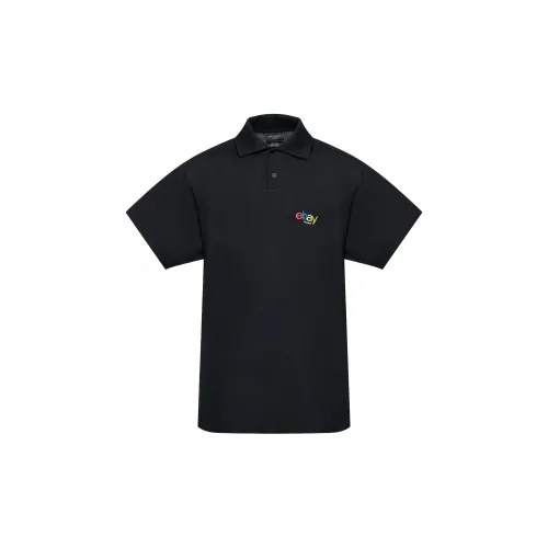 Balenciaga Polo Shirts Men Black