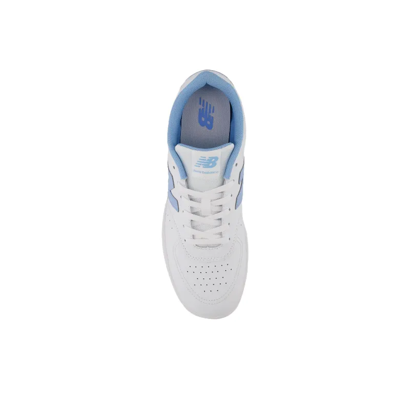 New Balance BB80 Anti Slip Wear Resistant Low Top Skateboard Shoes Unisex White Blue-3