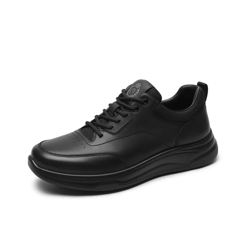 GOLDLION Slip Resistant Low Top Casual Shoes Men's Black-1