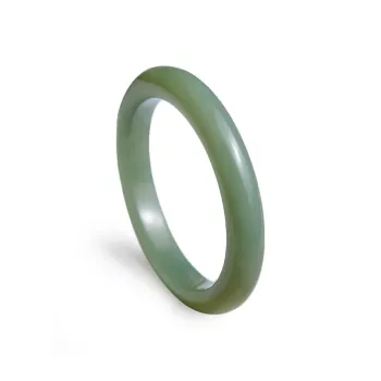 LIYUNMUXUE Hetian Jade Bangles White Jade/Pale Greenish White Jade Women's