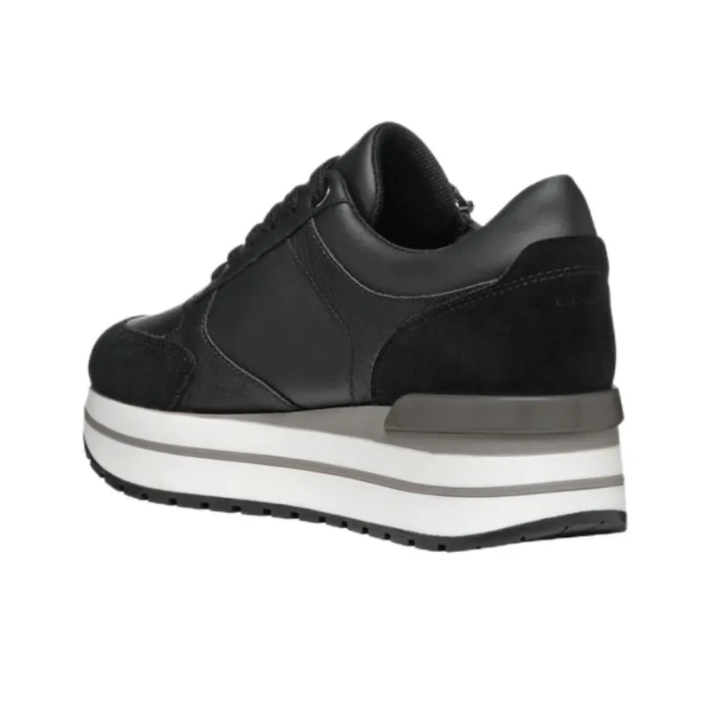 GEOX Abrasion Resistant Low Top Casual Shoes Women's Black-3