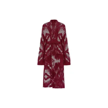CICADAHOME Border God Sleep Robe Unisex Ancora Red