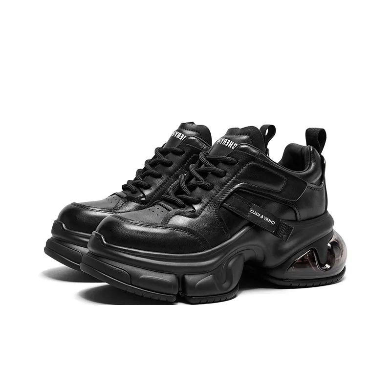 CHERYKALLY Anti Slip And Wear Resistant Height Increasing Low Top Chunky Sneakers Women's-7