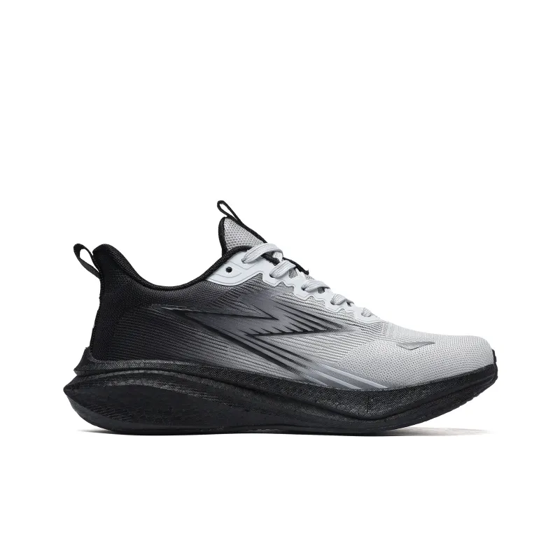 BTE Wear Resistant Lightweight Rebound Low Top Supercritical Foam Marathon Running Shoes Unisex Gradient Black-1