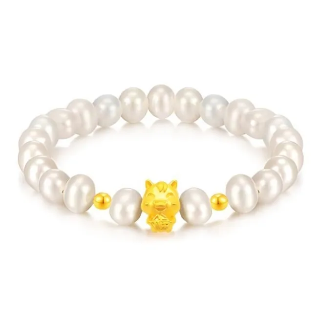 KING TAI SANG Gold Bracelet Women's-9