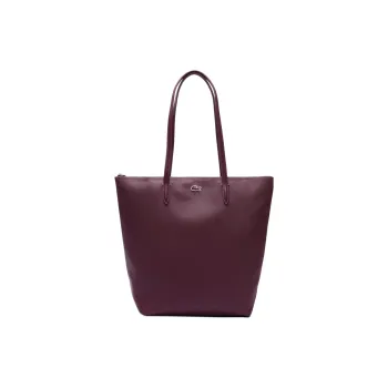 LACOSTE PVC Tote Bag Shopping Bag Shoulder Bag Handbag Regular Women's Plum Color